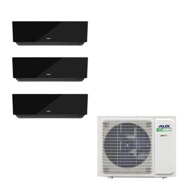 AUX AM3-H21/4DR3 išorinis blokas + 3 vnt AMWM-H09/4R3A(JP) - Juodas multi-split sistema