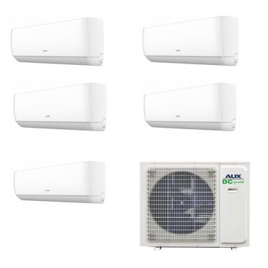 AUX AM5-H42/4DR3 išorinis blokas + 5 vnt. AMWM-H09/4R3A(JO) vidiniai blokai multi-split sistema