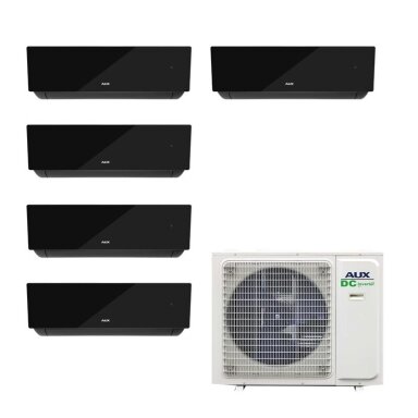 AUX AM5-H42/4DR3 išorinis blokas + 5 vnt. AMWM-H09/4R3A(JP) - Juodas multi-split sistema