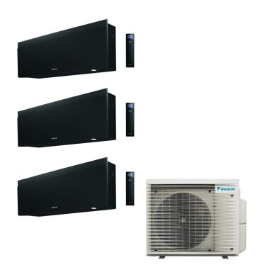 Daikin 3MXM40A9 išorinis blokas + 3 vnt. EMURA FTXJ25AB Juodas vidiniu bloku multi-split sistema