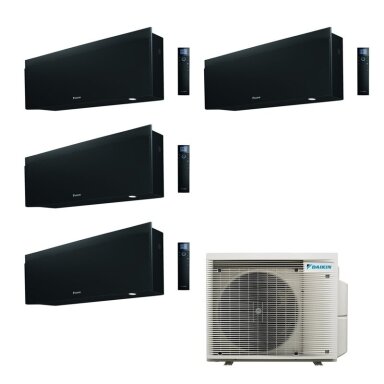 Daikin 4MXM68A išorinis blokas + 4 vnt. EMURTA FTXJ25AB Juodas vidiniai blokai multi-split sistema