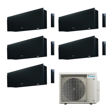 Daikin 5MXM90A9 išorinis blokas + 5 vnt. EMURA FTXJ25AB Juodas vidiniu bloku multi-split sistema