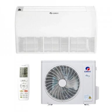 GREE GUD35ZD1/A-S kartu su GU35W1/NhA-S yra konsolinis (grindinis lubinis) oro kondicionierius