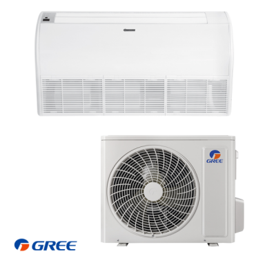 GREE GUD50ZD1/A-S kartu su GU50W1/NhA-S yra konsolinis (grindinis lubinis) oro kondicionierius