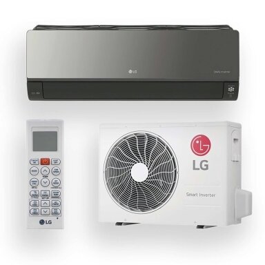 LG Artcool Mirror AC09BK oro kondicionierius 2,5/3,3kW