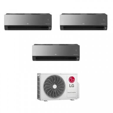LG MU3R19.U21 išorinis blokas + 3 vnt AM07BH.NSJ vidinis blokas multi-split sistema