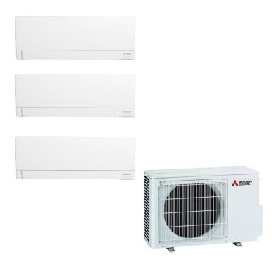 Mitsubishi Electric MXZ-3F54VF išorinis blokas + 3 vnt. MSZ-AY25VGK vidiniu bloku multi-split sistema