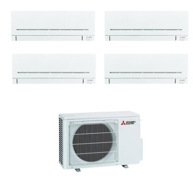 Mitsubishi Electric MXZ-4F72VF išorinis blokas + 4 vnt. MSZ-AP25VGK vidiniu bloku multi-split sistema