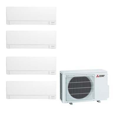 Mitsubishi Electric MXZ-4F72VF išorinis blokas + 4 vnt. SZ-AY25VGK vidiniu bloku multi-split sistema