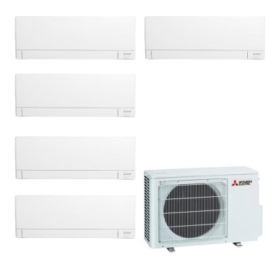 Mitsubishi Electric MXZ-5F102VF išorinis blokas + 5 vnt. MSZ-AY25VGK vidiniu bloku multi-split sistema