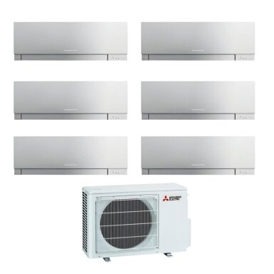 Mitsubishi Electric MXZ-6F120VF išorinis blokas + 6 vnt. MSZ-EF25VGK vidiniu bloku multi-split sistema