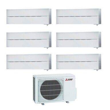 Mitsubishi Electric MXZ-6F120VF išorinis blokas + 6 vnt. MSZ-LN25VG vidiniu bloku multi-split sistema