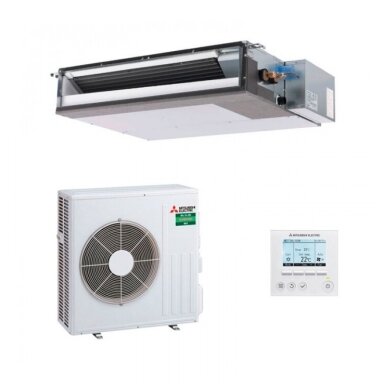 MITSUBISHI ELECTRIC SEZ-M71DA / MUZ-AP71VG – tai aukštos kokybės kanalinio tipo oro kondicionierius