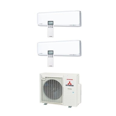 Mitsubishi Heavy Industries SCM 30 ZS-W išorinis blokas + 2 vnt. SRK 25 ZSX-W vidiniu bloku multi-split sistema