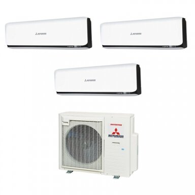 Mitsubishi Heavy Industries SCM 41 ZS-W išorinis blokas + 3 vnt. SRK 25 ZS-WT / WB vidiniu bloku multi-split sistema