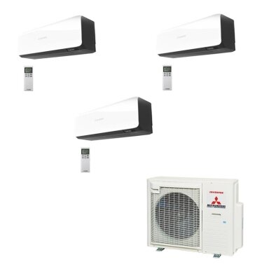 Mitsubishi Heavy Industries SCM 41 ZS-W išorinis blokas + 3 vnt. SRK 25 ZSX-WT / WB vidiniu bloku multi-split sistema