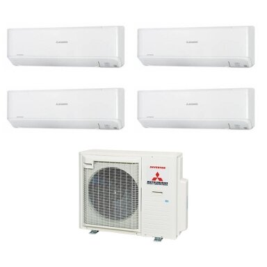 Mitsubishi Heavy Industries SCM 71 ZS-W išorinis blokas + 4 vnt SRK 25 ZS-W vidiniu bloku multi-split sistema