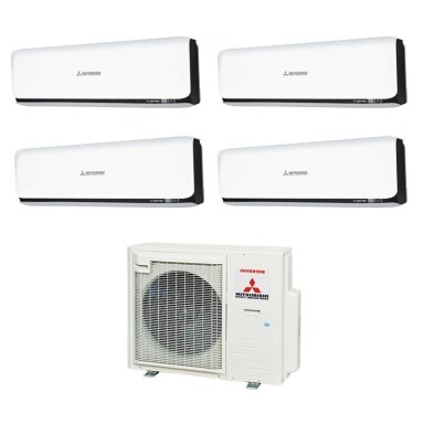 Mitsubishi Heavy Industries SCM 71 ZS-W išorinis blokas + 4 vnt SRK 25 ZS-WT / WB vidiniu bloku multi-split sistema