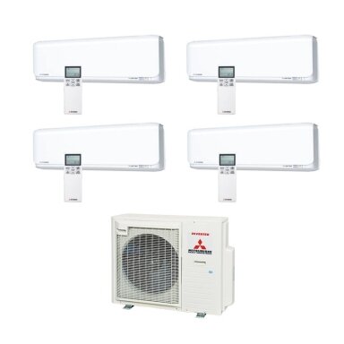 Mitsubishi Heavy Industries SCM 71 ZS-W išorinis blokas + 4 vnt SRK 25 ZSX-W vidiniu blokui multi-split sistema
