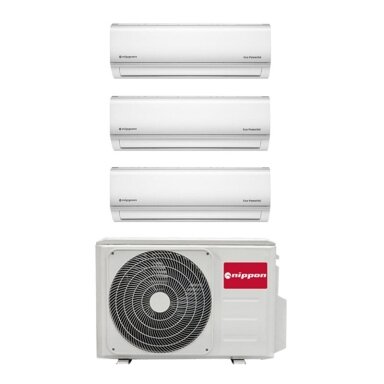 NIPPON N30E-21HFN8-Q išorinis blokas + 3 NSAFAU-09HRDNX-Q sieniniai vidiniai blokai multisplit sistema