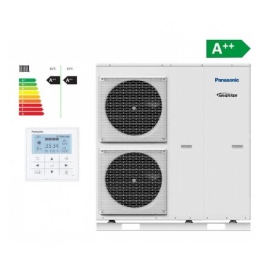 Panasonic Monoblock 5kW oras-vanduo šilumos siurblys