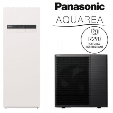 Panasonic "viskas viename" 12kW oras-vanduo šilumos siurblys