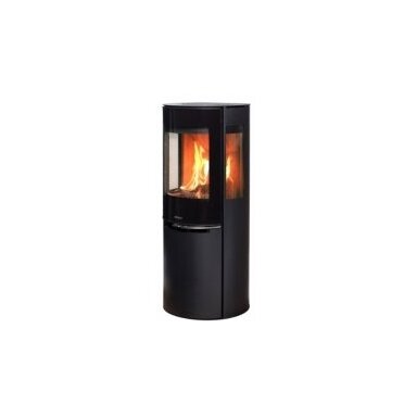 Plieninė krosnelė ADURO 9-5 LUX, su šoniniais stiklais, 6kW