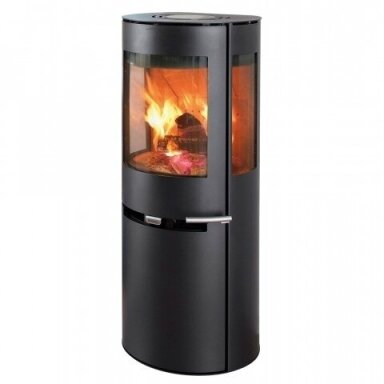 Plieninė krosnelė ADURO 9-6, su šoniniais stiklais, 6kW