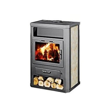 Plieninė krosnelė Concord KX, su keramikos apdaila, 18kW