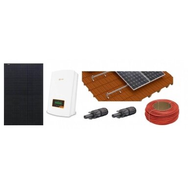 Saulės elektrinė 14kW, Bauer stiklas-stiklas moduliai