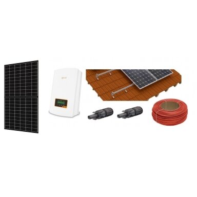 Saulės elektrinė 8kW, Bauer stiklas-stiklas moduliai