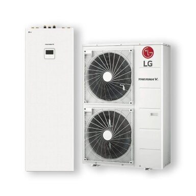 Šilumos siurblys LG Therma V HU123MRB/HN1616Y su vandens šildytuvu 12,0/10,4kW