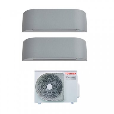Toshiba RAS-2M14G3AVG-E išorinis blokas + 2 vnt. RAS-B10N4KVRG-E vidiniu bloku multi-split sistema