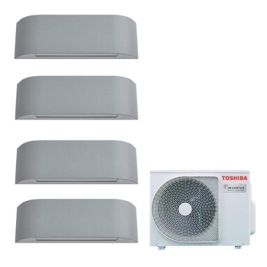 Toshiba RAS-4M27G3AVG-E išorinis blokas + 4 vnt. RAS-B10N4KVRG-E vidiniu bloku multi-split sistema