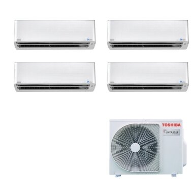 Toshiba RAS-4M27G3AVG-E išorinis blokas + 4 vnt. RAS-M10PKVPG-E vidiniu bloku multi-split sistema