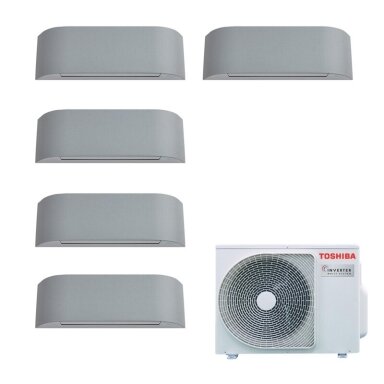 Toshiba RAS-5M34G3AVG-E1 išorinis blokas + 5 vnt RAS-B10N4KVRG-E vidiniu bloku multi-split sistema